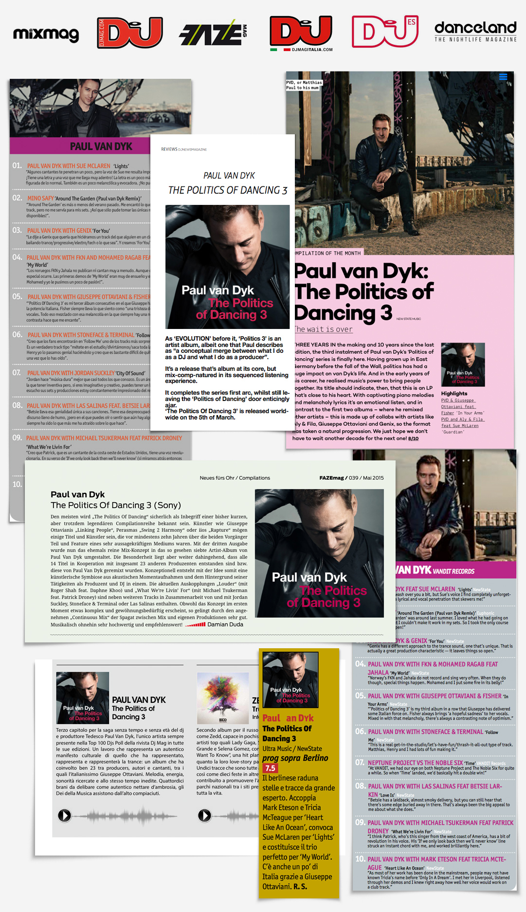 Politics of Dancing 3 print press coverage