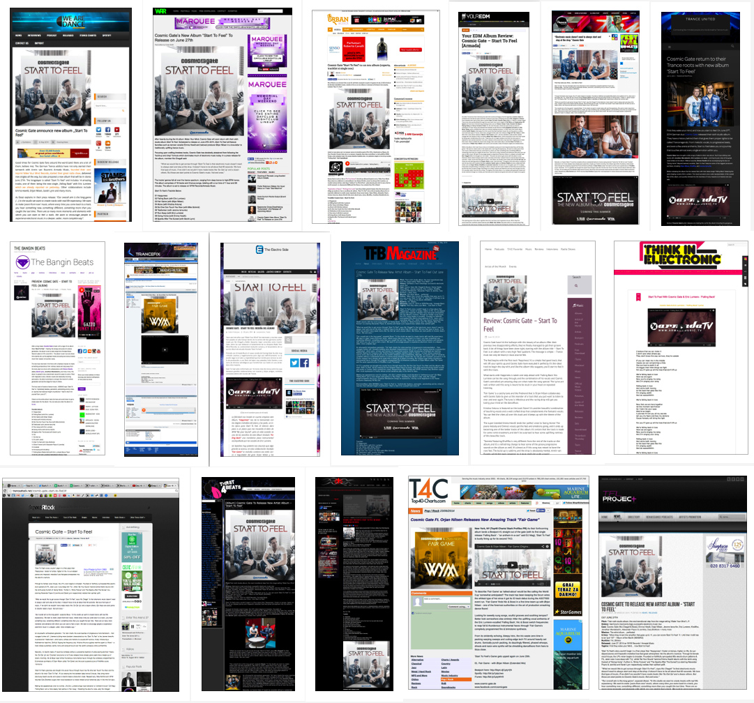 Start to Feel online coverage