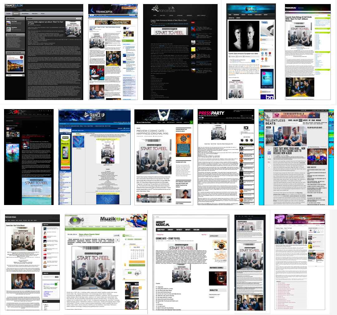 Start to Feel online coverage