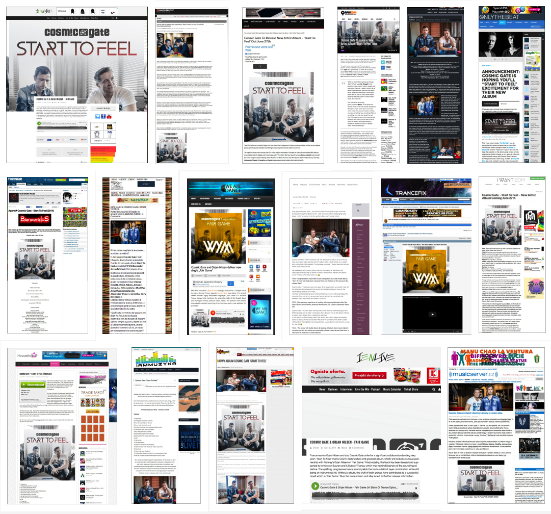 Start to Feel online coverage