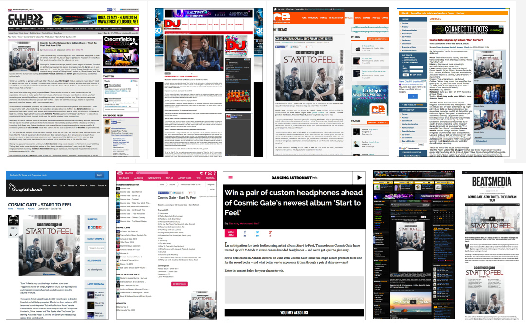 Start to Feel online coverage